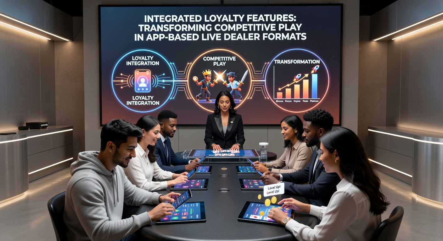 Live-Dealer-Session mit integriertem Loyalty-Dashboard zeigt Ranglisten und Belohnungsfortschritt auf einem mobilen Gerät