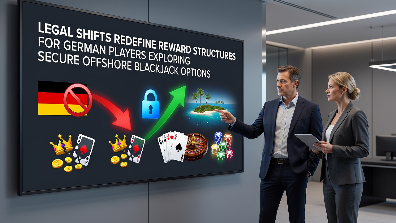 Illustration zu rechtlichen Veränderungen und Blackjack-Plattformen