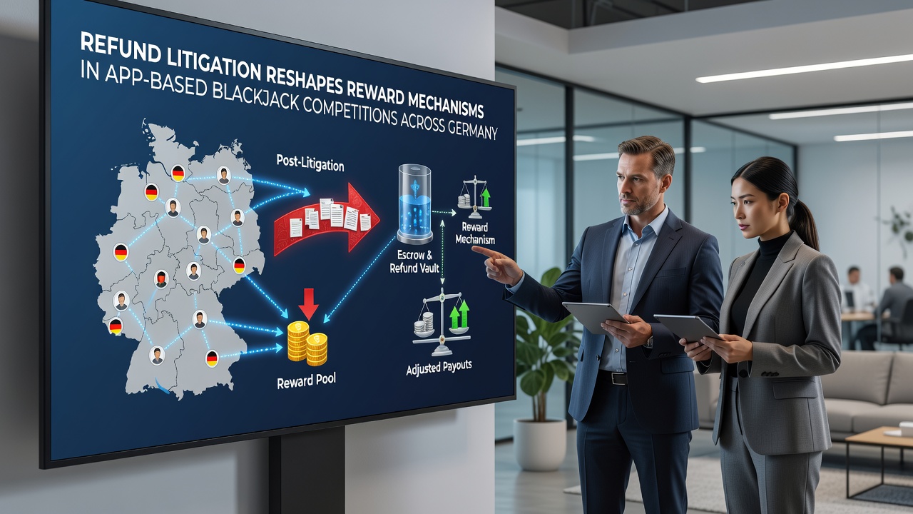 Illustration zu Rückerstattungsklagen und ihren Auswirkungen auf mobile Blackjack-Apps in Deutschland