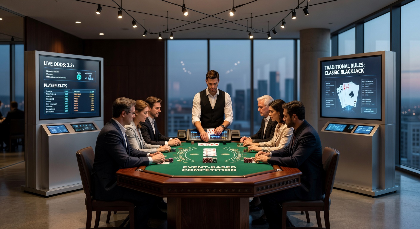 Moderne Blackjack-Tische mit Live-Dealer-Technologie und traditionellen Elementen